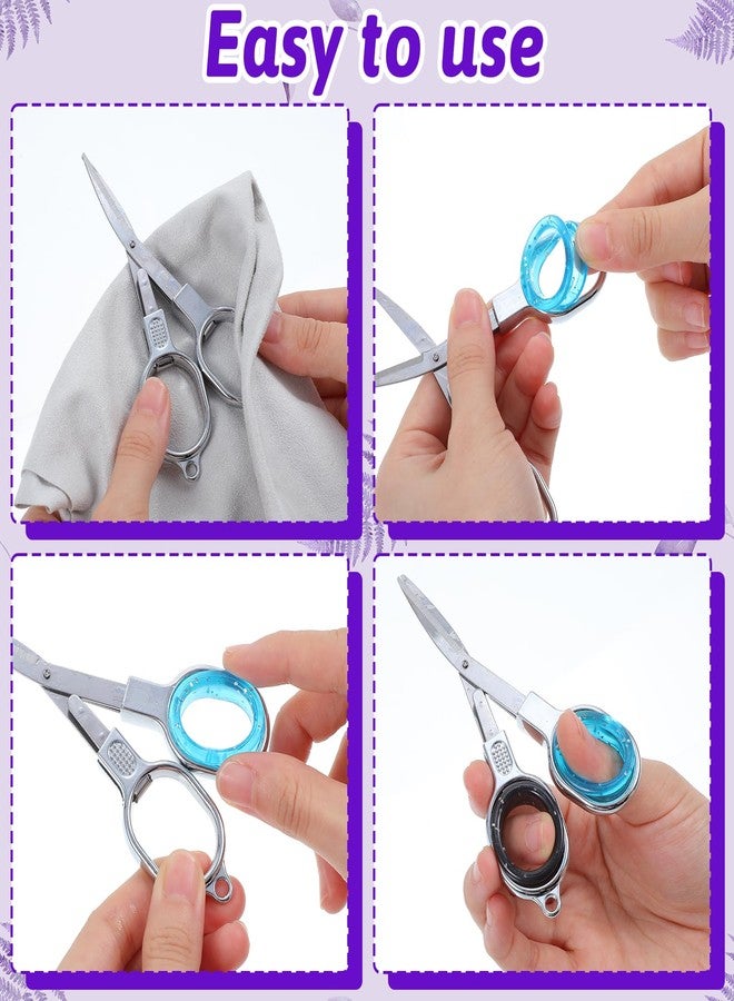 Guduling 16pcs Shear Finger Ring Inserts, Silicone Scissors Finger Ring, Multi-Color Scissor Thumb Insert Protection for Pet Grooming Scissors Accessories, Barber Grips, for Trimming Dog Hair - Image 4
